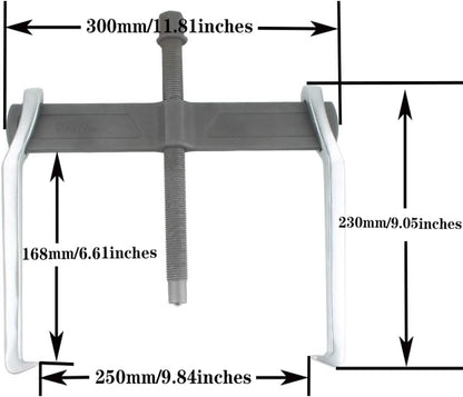 2-Jaw Gear Puller 4" 8" 12" Heavy-Duty Bearing Pulley Removal Tool 2JLM