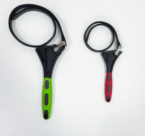 2pc Strap Wrench Set 4" 6" Adjustable Oil Filter Plumbing Tool SW0246
