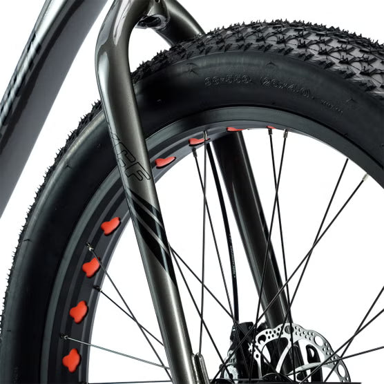 Northrock XCF Fat Tire Mountain Bike 26 Inch – Shimano CUES 10-Speed, Aluminum Frame, Disc Brakes, Anthracite