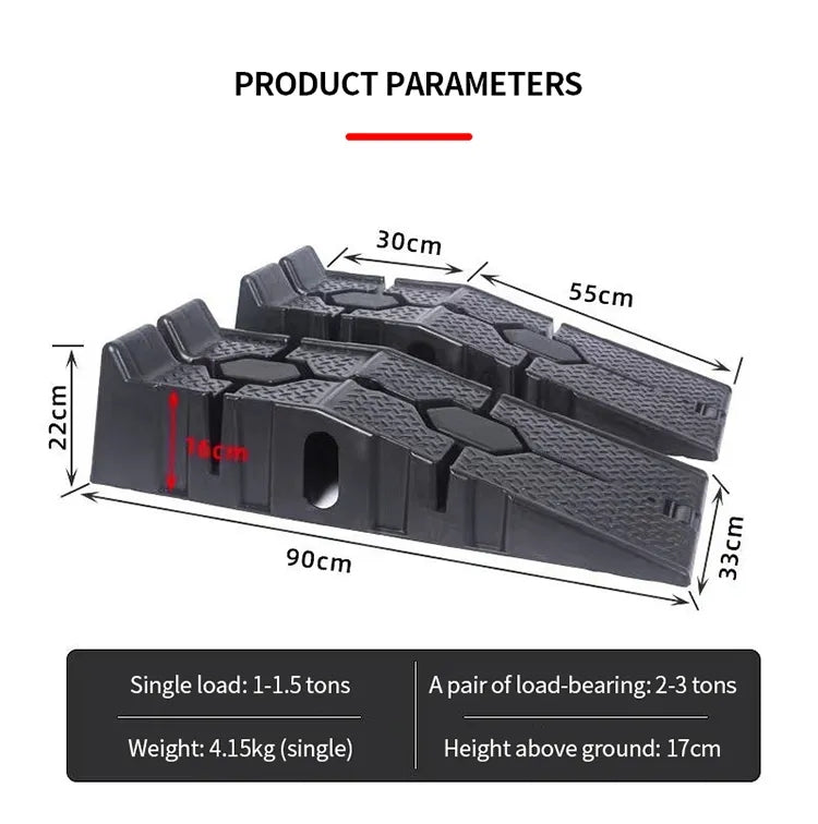 New 3 Ton Car & Truck Ramps – Heavy-Duty Polypropylene Pair for Jacking Access | SKU: S1184