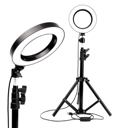 New 82" Portable LED Selfie Ring Light with Tripod & Phone Holder – USB Powered | SKU: CL19
