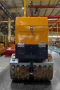 Front View of STORIKE 1114418 Remote-Controlled Trench Roller

Remote Control Device for Trench Roller Compactor

Side View of Heavy-Duty Soil Compactor Roller

STORIKE Trench Roller in Industrial Setting

Rear Angle of Remote-Controlled Soil Compactor