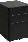 3 - Drawer Lockable Metal Filing Cabinet – Underdesk Storage – SKU: 216444 - with | Sold by Uncle Wiener's Wholesale