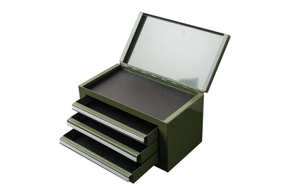3 - Drawer Mini Tool Chest – Portable Steel Toolbox with Top Storage & PVC - Lined Drawers | Multiple Colors - with | Sold by Uncle Wiener's Wholesale