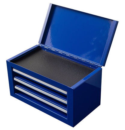 3 - Drawer Mini Tool Chest – Portable Steel Toolbox with Top Storage & PVC - Lined Drawers | Multiple Colors - with | Sold by Uncle Wiener's Wholesale