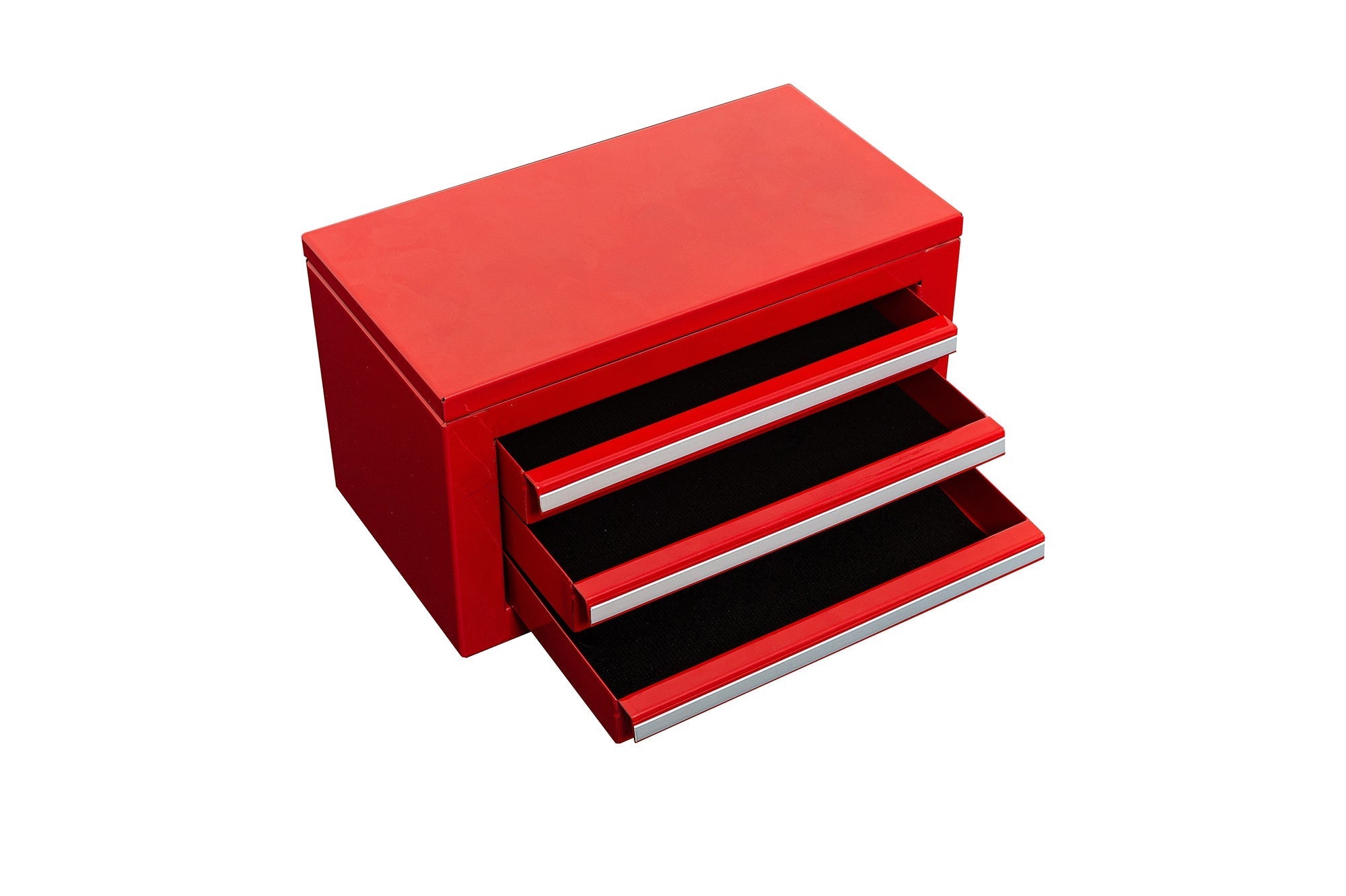3 - Drawer Mini Tool Chest – Portable Steel Toolbox with Top Storage & PVC - Lined Drawers | Multiple Colors - with | Sold by Uncle Wiener's Wholesale