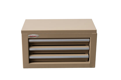 3 - Drawer Mini Tool Chest – Portable Steel Toolbox with Top Storage & PVC - Lined Drawers | Multiple Colors - with Desert Sand | Sold by Uncle Wiener's Wholesale