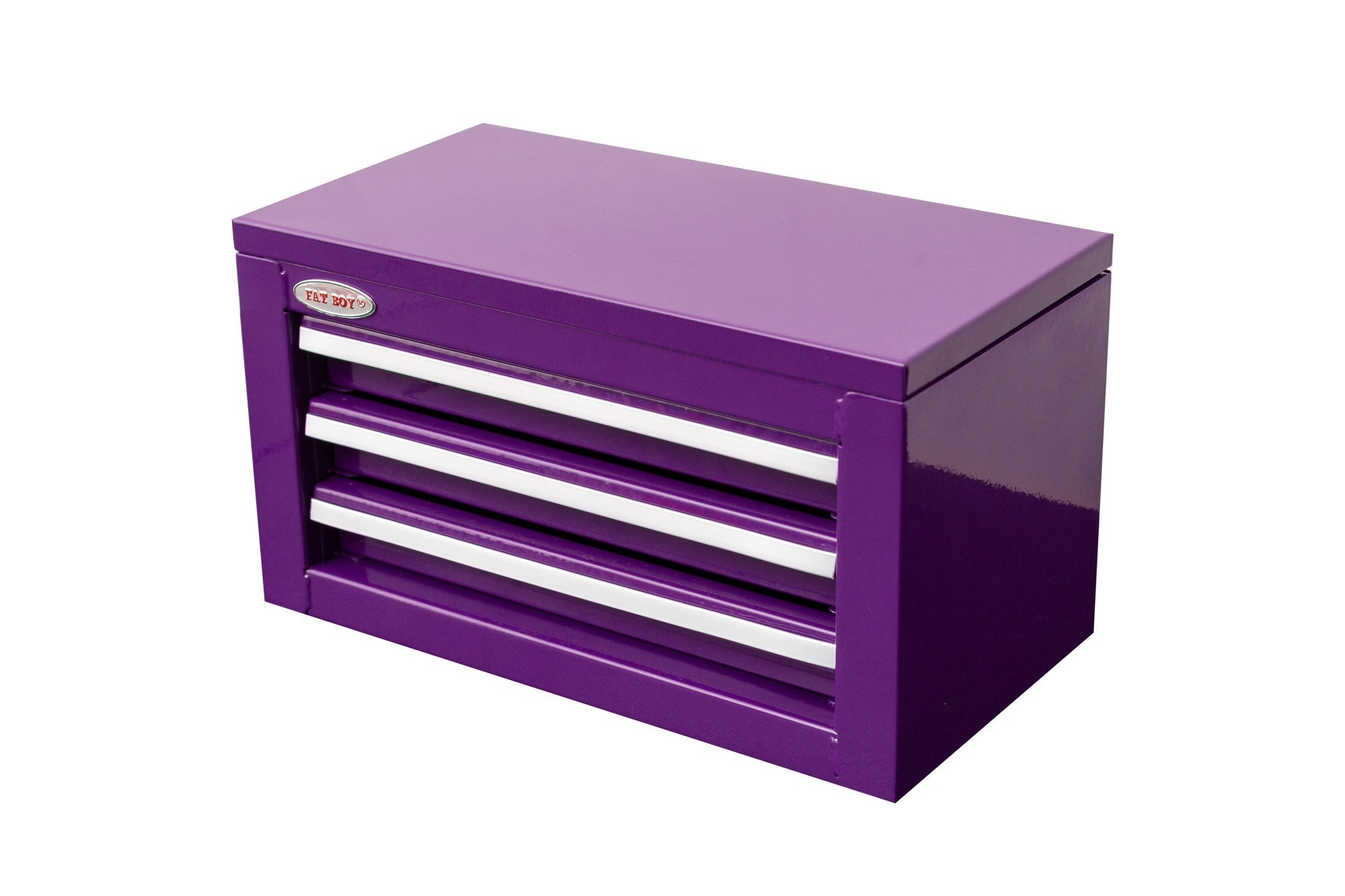 3 - Drawer Mini Tool Chest – Portable Steel Toolbox with Top Storage & PVC - Lined Drawers | Multiple Colors - Hand Tools with Purple | Sold by Uncle Wiener's Wholesale