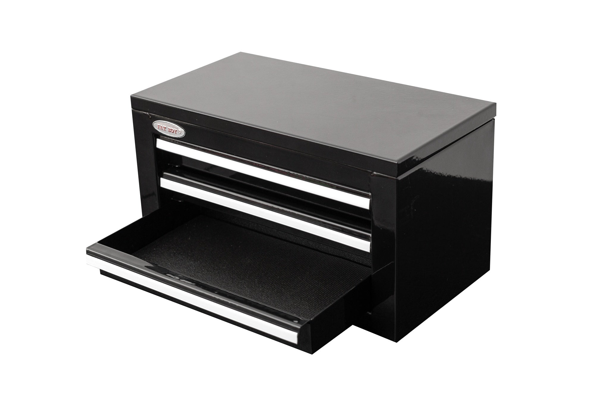3 - Drawer Mini Tool Chest – Portable Steel Toolbox with Top Storage & PVC - Lined Drawers | Multiple Colors - Hand Tools with Black / Red | Sold by Uncle Wiener's Wholesale