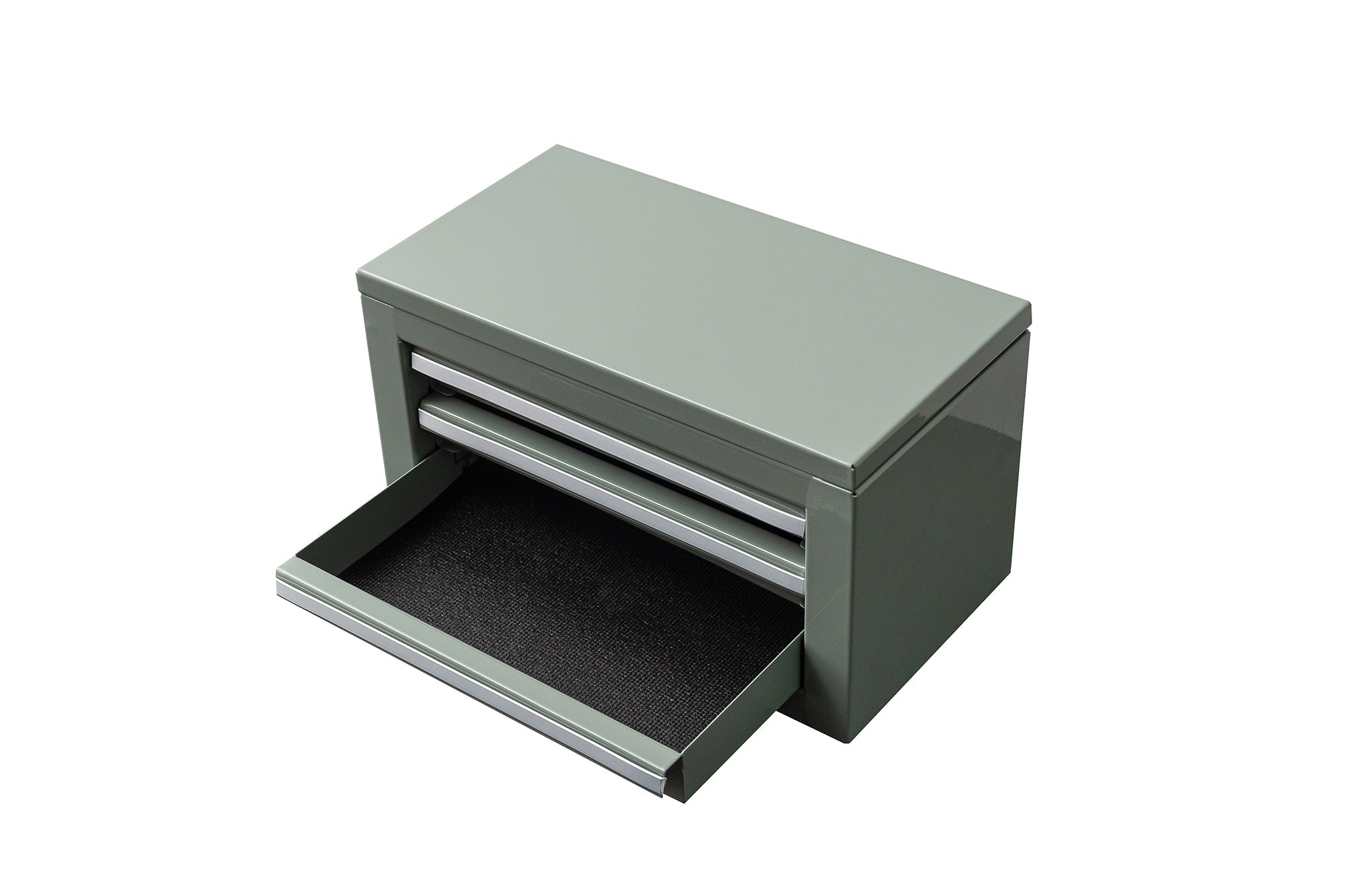 3 - Drawer Mini Tool Chest – Portable Steel Toolbox with Top Storage & PVC - Lined Drawers | Multiple Colors - with Cement Gray | Sold by Uncle Wiener's Wholesale
