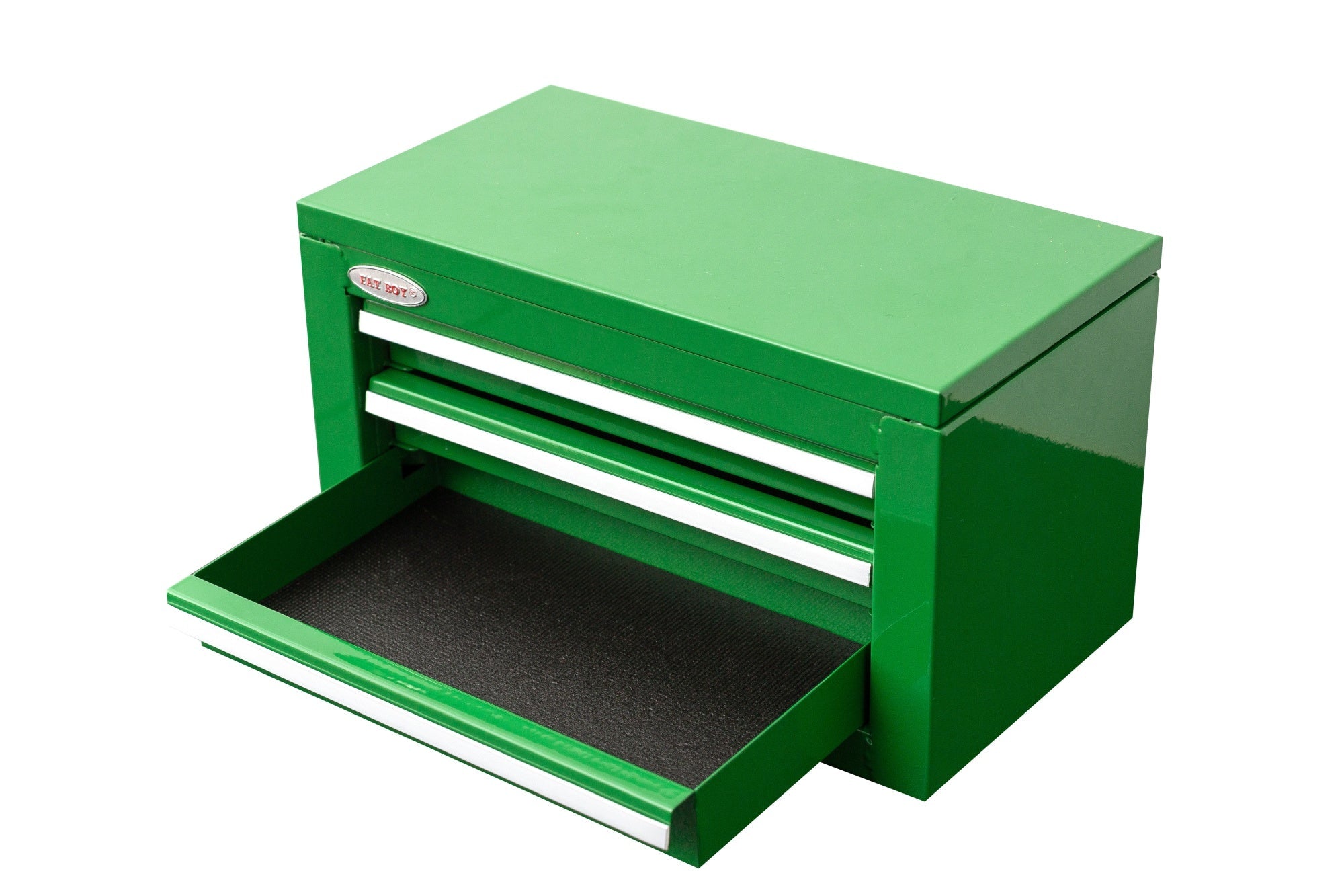 3 - Drawer Mini Tool Chest – Portable Steel Toolbox with Top Storage & PVC - Lined Drawers | Multiple Colors - Hand Tools with JD Green | Sold by Uncle Wiener's Wholesale