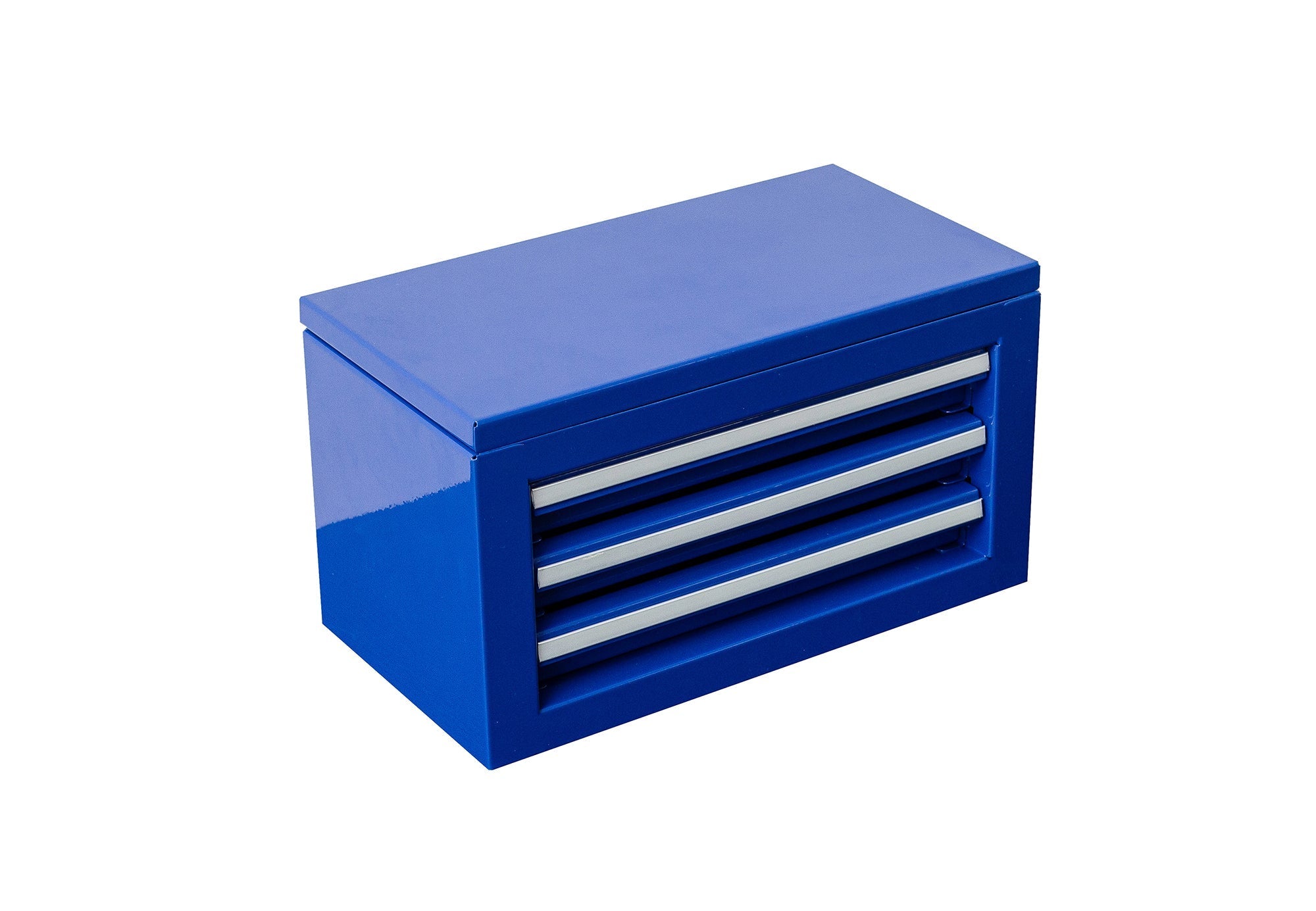 3 - Drawer Mini Tool Chest – Portable Steel Toolbox with Top Storage & PVC - Lined Drawers | Multiple Colors - with Dark Blue | Sold by Uncle Wiener's Wholesale