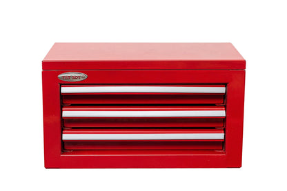 3 - Drawer Mini Tool Chest – Portable Steel Toolbox with Top Storage & PVC - Lined Drawers | Multiple Colors - with Red | Sold by Uncle Wiener's Wholesale