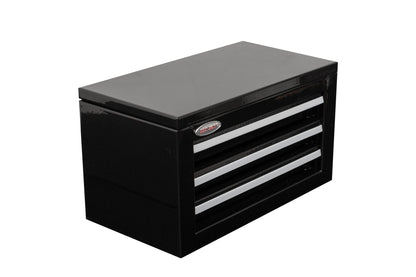 3 - Drawer Mini Tool Chest – Portable Steel Toolbox with Top Storage & PVC - Lined Drawers | Multiple Colors - Hand Tools with Black / Red | Sold by Uncle Wiener's Wholesale