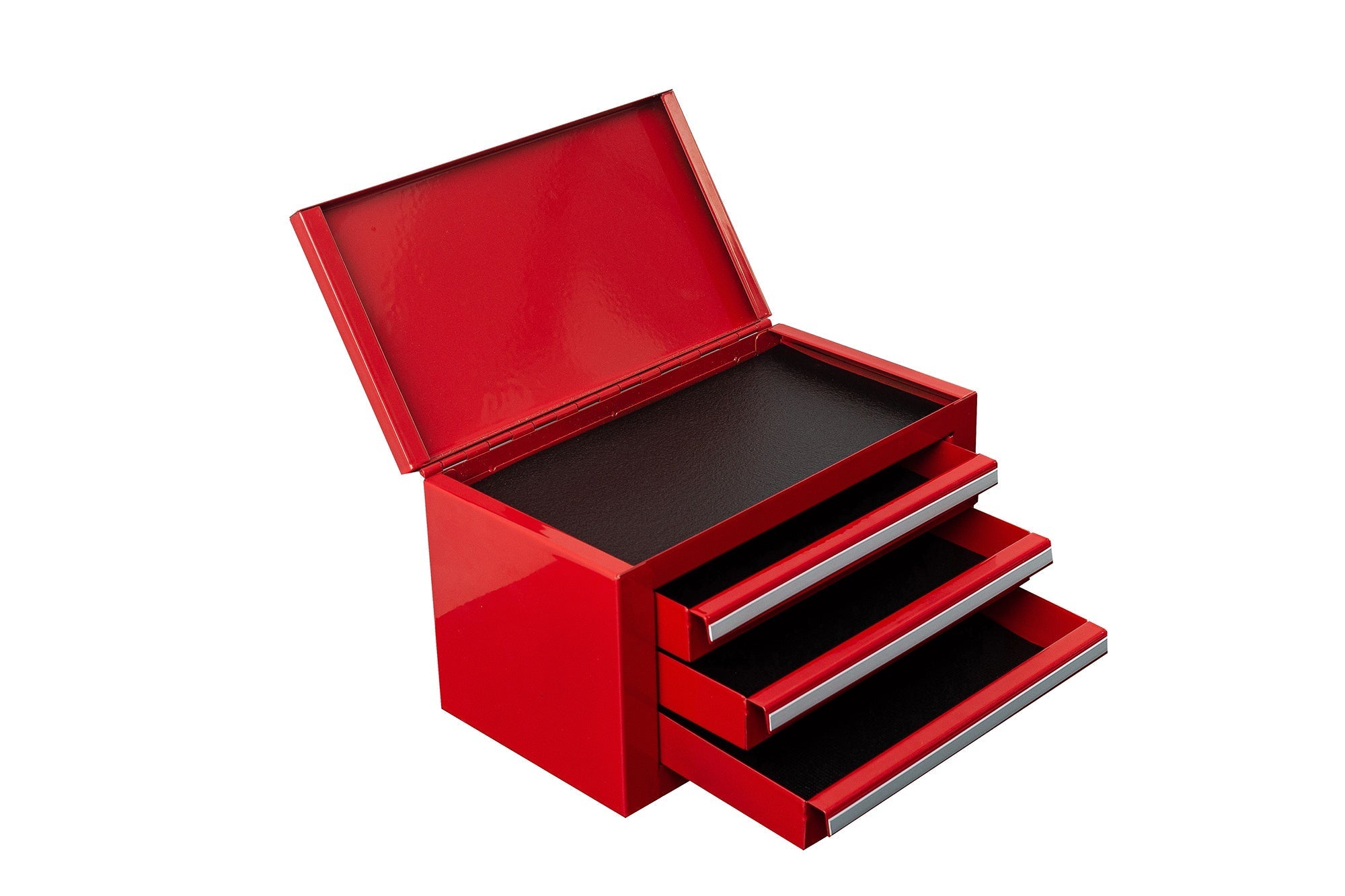 3 - Drawer Mini Tool Chest – Portable Steel Toolbox with Top Storage & PVC - Lined Drawers | Multiple Colors - with | Sold by Uncle Wiener's Wholesale