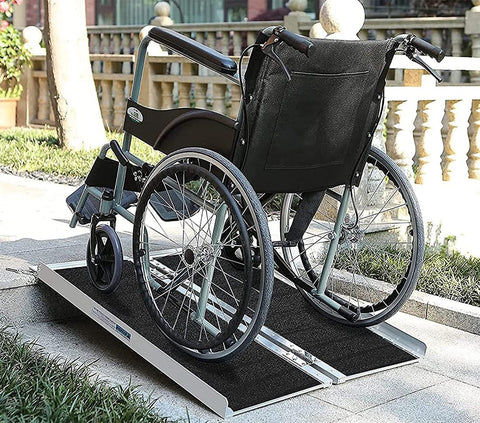3 FT Folding Wheelchair Ramp – Portable Aluminum Mobility Ramp 1031204 - with | Sold by Uncle Wiener's Wholesale