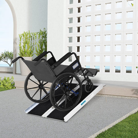 3 FT Folding Wheelchair Ramp – Portable Aluminum Mobility Ramp 1031204 - with | Sold by Uncle Wiener's Wholesale