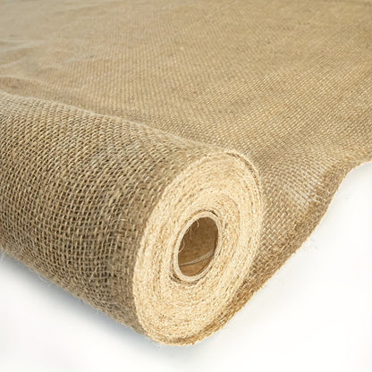 3 ft x 24 ft Burlap Fabric Roll 230 GSM Natural Jute - Style Garden, Craft & Décor Fabric F02 - with | Sold by Uncle Wiener's Wholesale