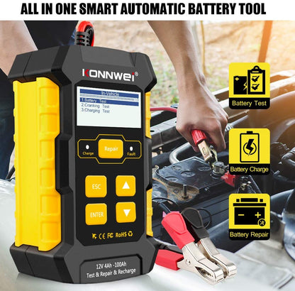 3 - in - 1 12V Battery Charger, Tester & Maintainer – KONNWEI KW510 - with | Sold by Uncle Wiener's Wholesale