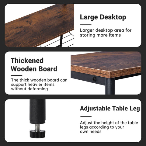 3 in 1 Industrial Coat Rack with Bench and Shoe Storage Shelf Entryway Organizer Freestanding 71 Inch AMMDR1836 - with | Sold by Uncle Wiener's Wholesale