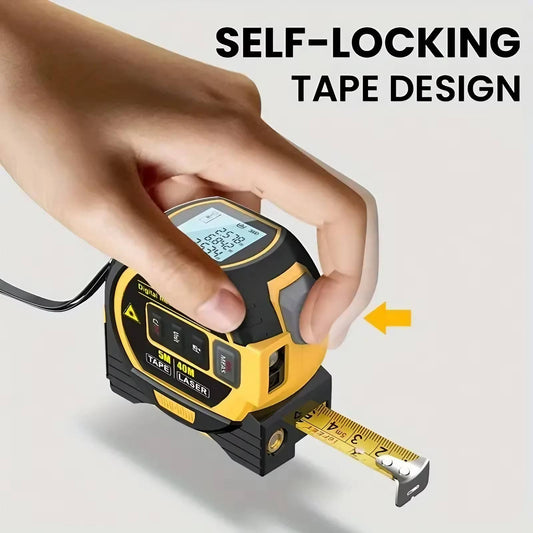 3 - in - 1 Laser Distance Meter 60 m Laser with 5 m Tape Measure 25 mm Wide 31LM605 - with | Sold by Uncle Wiener's Wholesale