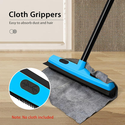 3 - in - 1 Rubber Carpet Rake Broom with Squeegee 52.8" Adjustable Handle Pet Hair Remover Tool - Shelters & Garages with | Sold by Uncle Wiener's Wholesale