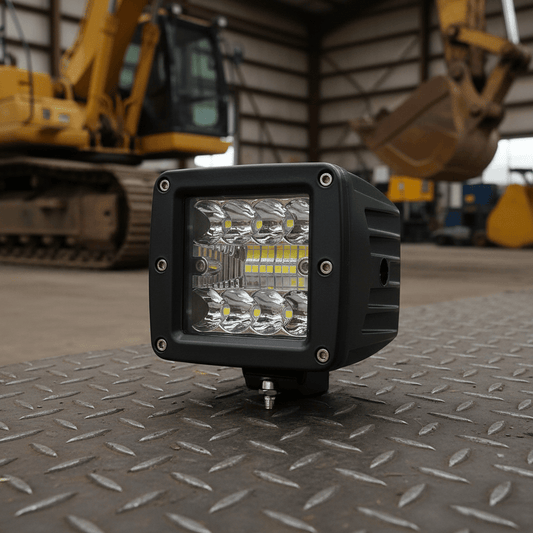 3-Inch Square 48W LED Pod Light – Off-Road Work Light Spot/Flood Combo for Trucks, ATVs, UTVs, SUVs, Boats 111546 - General Equipment with Pack of 1 4800 LM 3″ LED SQUARE POD WORKLIGHT | Sold by Uncle Wiener's Wholesale