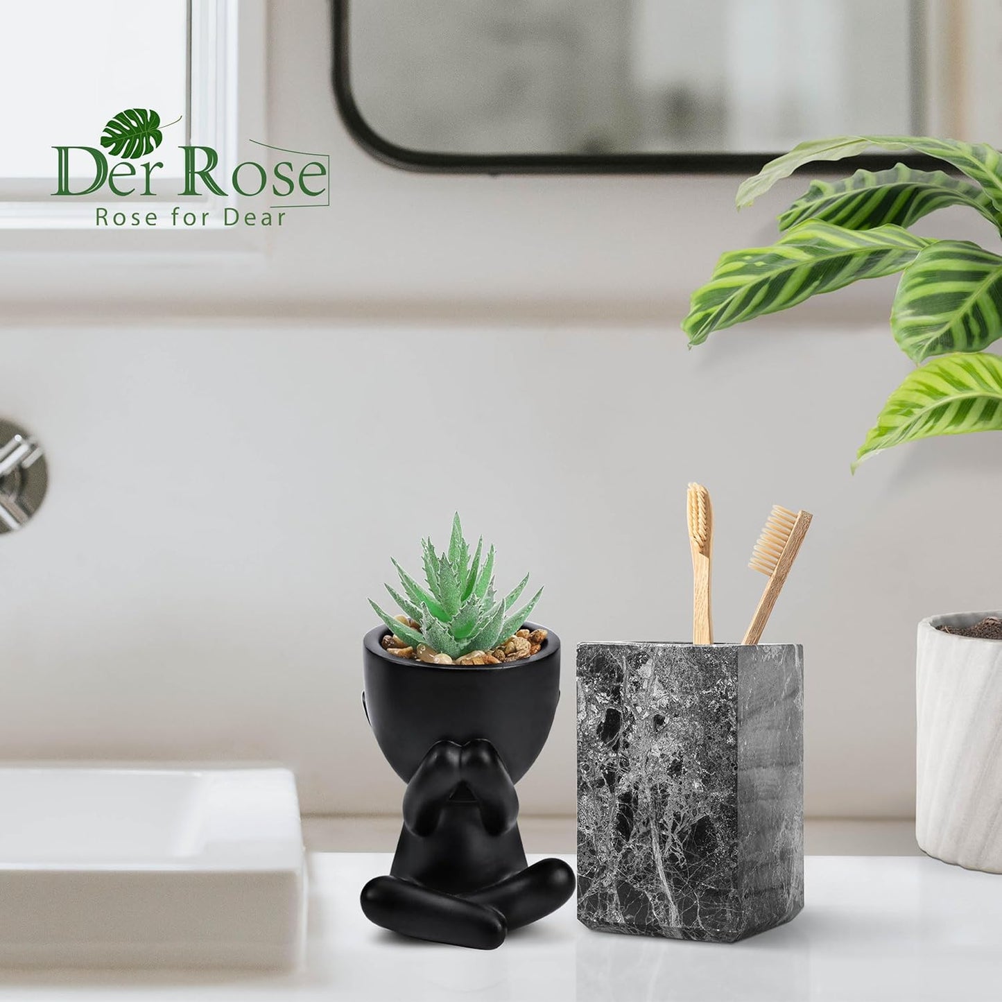 3 Pack Fake Plants Artificial Succulents Plants for Room Bathroom Home Office Desk Accessories Decor S6208 - with | Sold by Uncle Wiener's Wholesale
