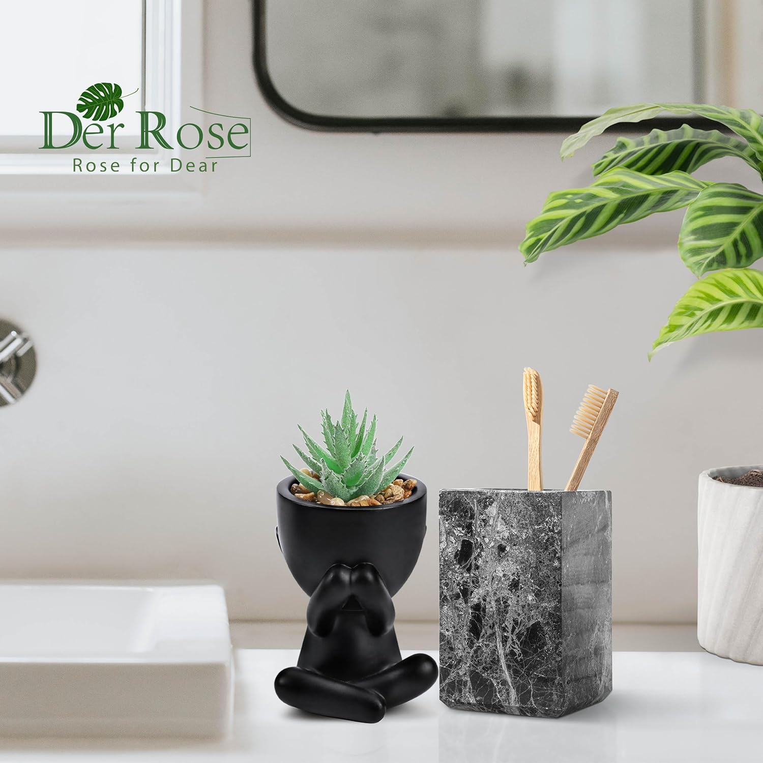 3 Pack Fake Plants Artificial Succulents Plants for Room Bathroom Home Office Desk Accessories Decor S6208 - with | Sold by Uncle Wiener's Wholesale