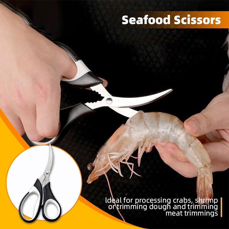 3 - Pack Heavy Duty Stainless Steel Kitchen Shears Multi - Function Cooking Scissors Set SS103 - with | Sold by Uncle Wiener's Wholesale