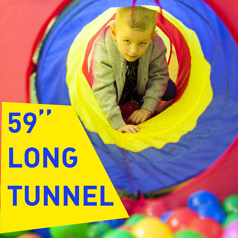 3 PCS Kids Play Tent with Tunnel and Ball Pit – Foldable Indoor & Outdoor Playhouse Set – RE1305 - with | Sold by Uncle Wiener's Wholesale