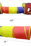 3 PCS Kids Play Tent with Tunnel and Ball Pit – Foldable Indoor & Outdoor Playhouse Set – RE1305 - with | Sold by Uncle Wiener's Wholesale