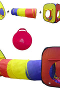 3 PCS Kids Play Tent with Tunnel and Ball Pit – Foldable Indoor & Outdoor Playhouse Set – RE1305 - with | Sold by Uncle Wiener's Wholesale