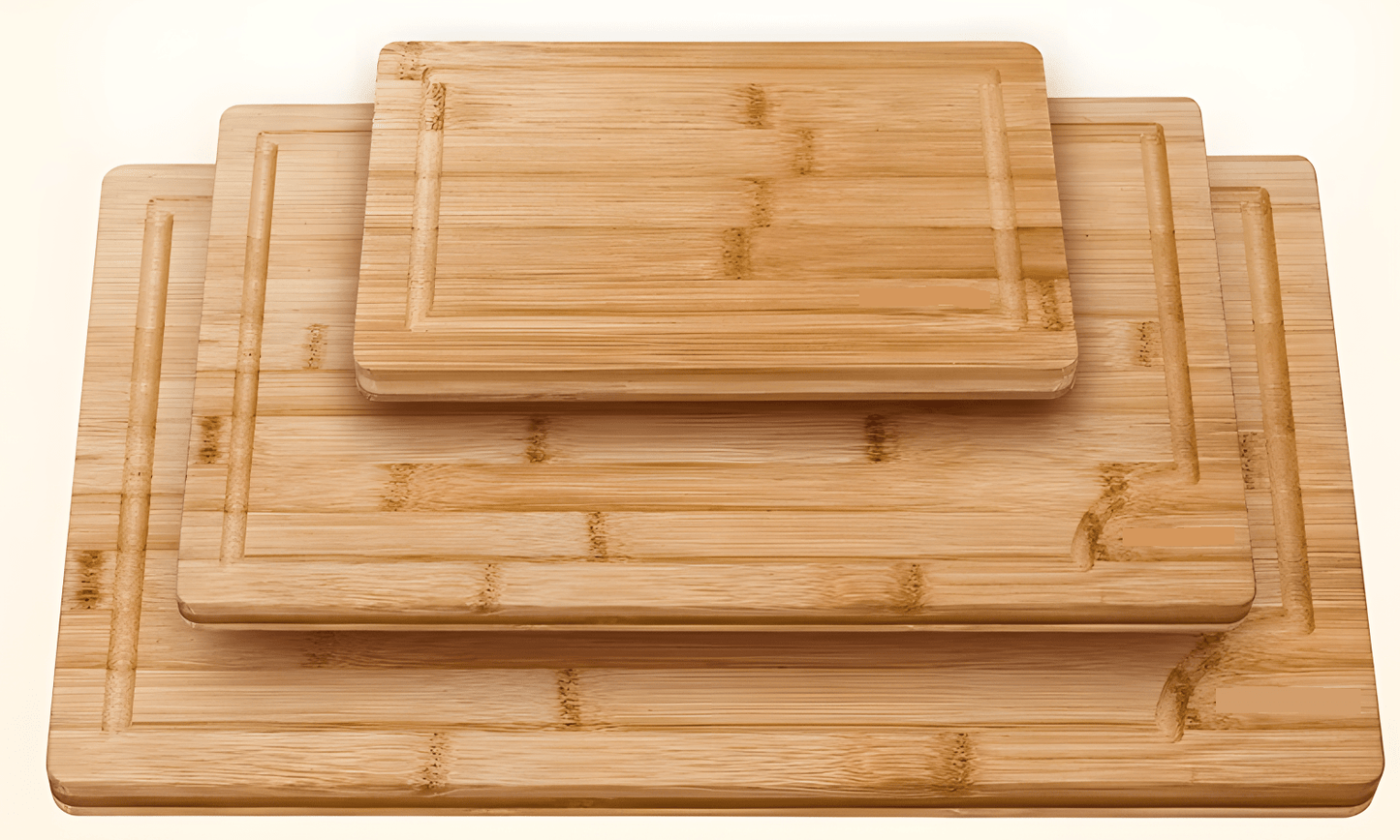 3 Piece Bamboo Cutting Board Set 15" 15" Thick Kitchen Chopping Boards BC3P - with | Sold by Uncle Wiener's Wholesale