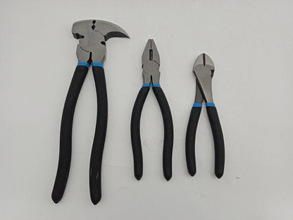 3-Piece Combination Pliers Set 7" 8" 10.5" Heavy Duty T1005 - with | Sold by Uncle Wiener's Wholesale