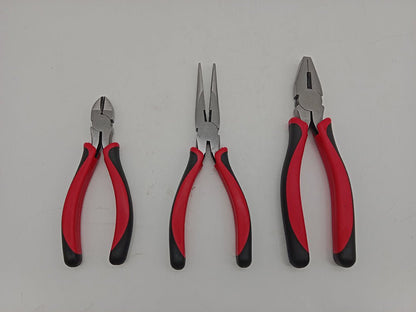 3-Piece Cutting Pliers Set 6" 8" Diagonal Long Nose Linesman T1000 - with | Sold by Uncle Wiener's Wholesale