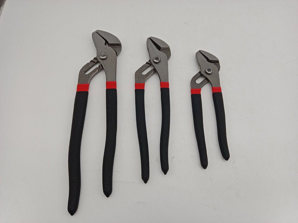 3-Piece Groove Joint Pliers Set 8" 10" 12" Adjustable Pliers T1006 - with | Sold by Uncle Wiener's Wholesale