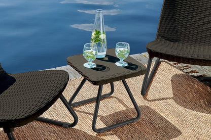 3 - Piece Patio Furniture Set with Side Table – Resin Rattan Outdoor Chairs Set S3039 - Furniture with | Sold by Uncle Wiener's Wholesale
