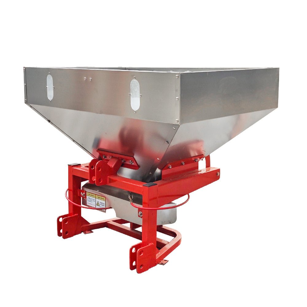 3 Point Hitch Salt Spreader – 500L Stainless Steel PTO Fertilizer & Sand Spreader | SKU 249051 - with | Sold by Uncle Wiener's Wholesale