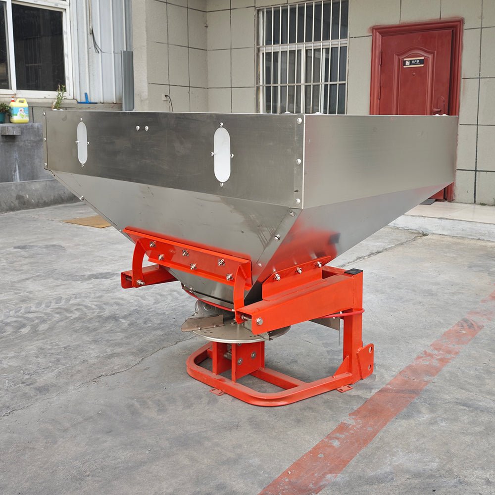 3 Point Hitch Salt Spreader – 500L Stainless Steel PTO Fertilizer & Sand Spreader | SKU 249051 - with | Sold by Uncle Wiener's Wholesale