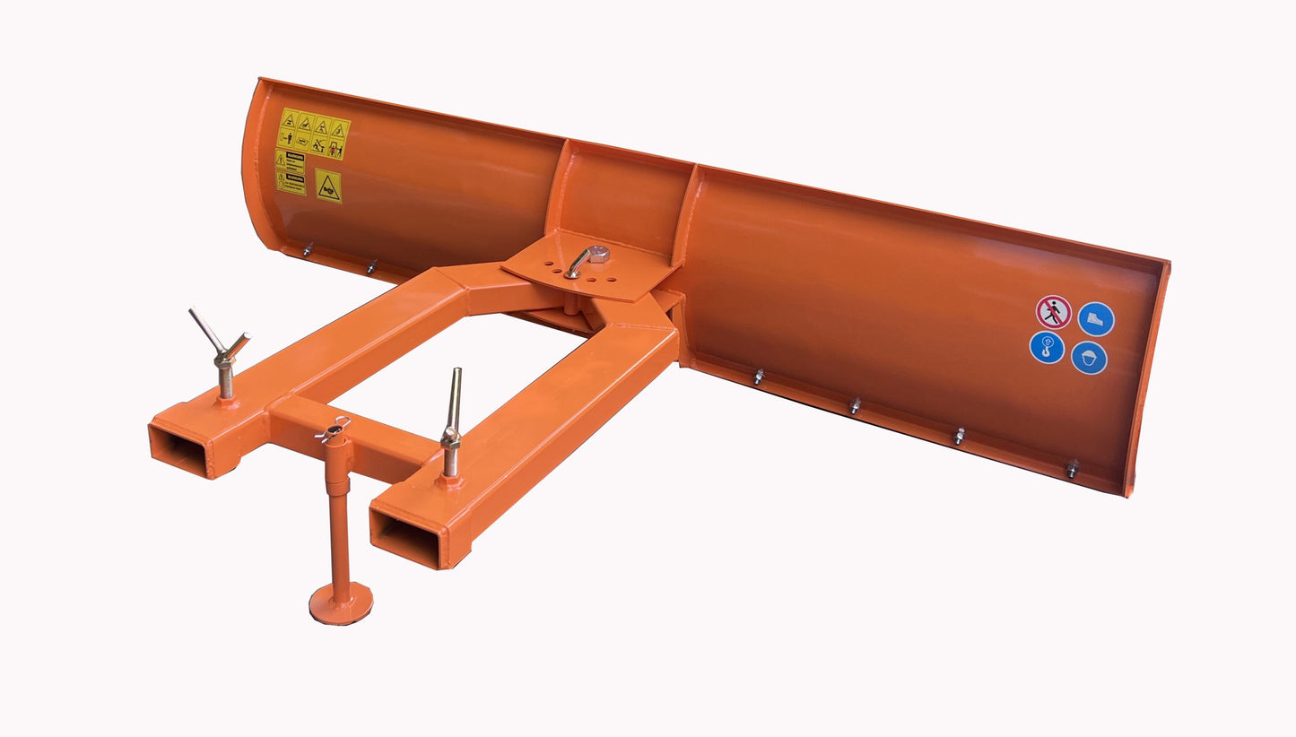 6.56 FT Snow Push Blade for Forklift & Skid Steer – Heavy-Duty Winter Attachment
