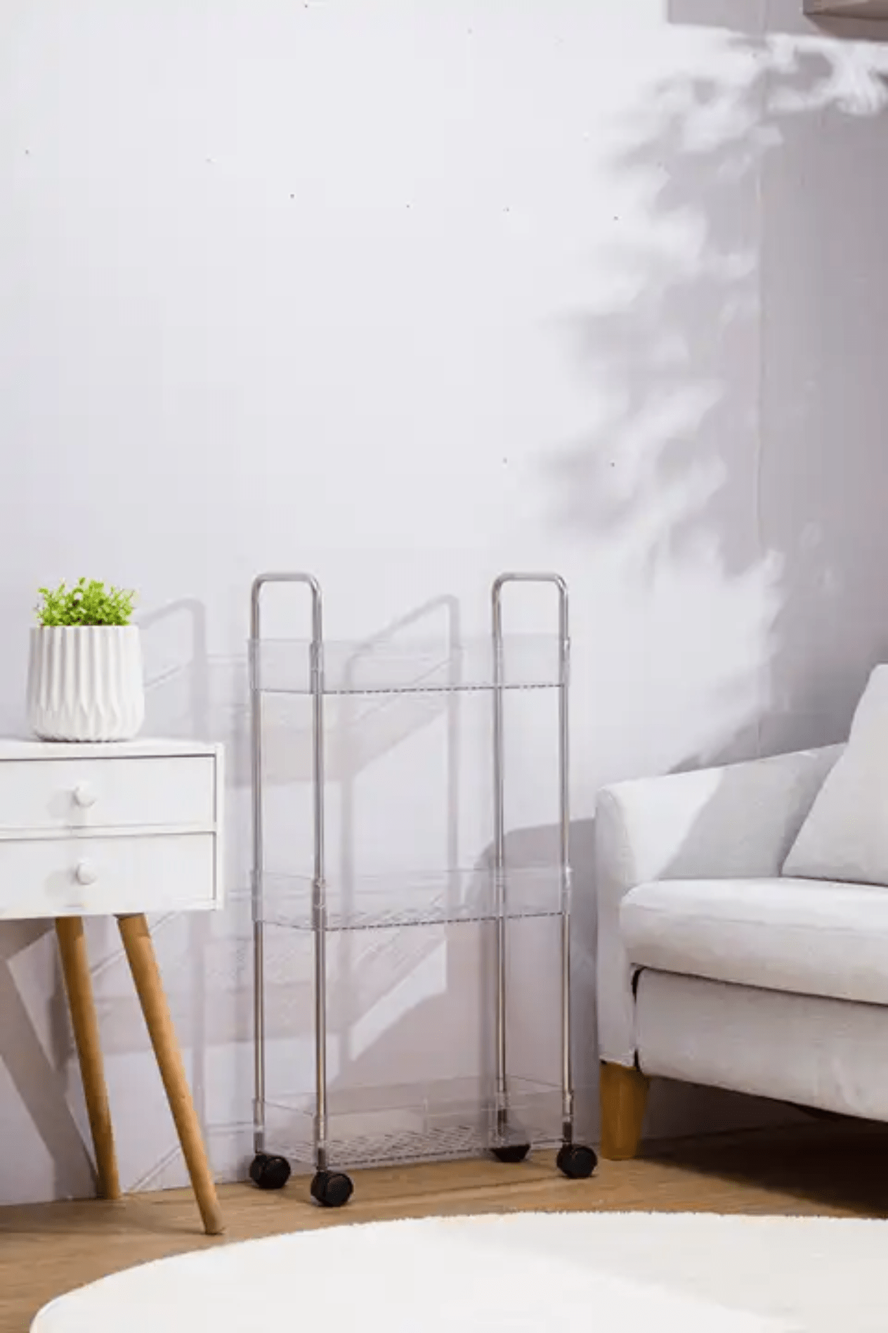 3-Tier Acrylic Storage Rack Small Clear Organizer Shelf 13" x 8.3" x 26" YYAC19 - with | Sold by Uncle Wiener's Wholesale