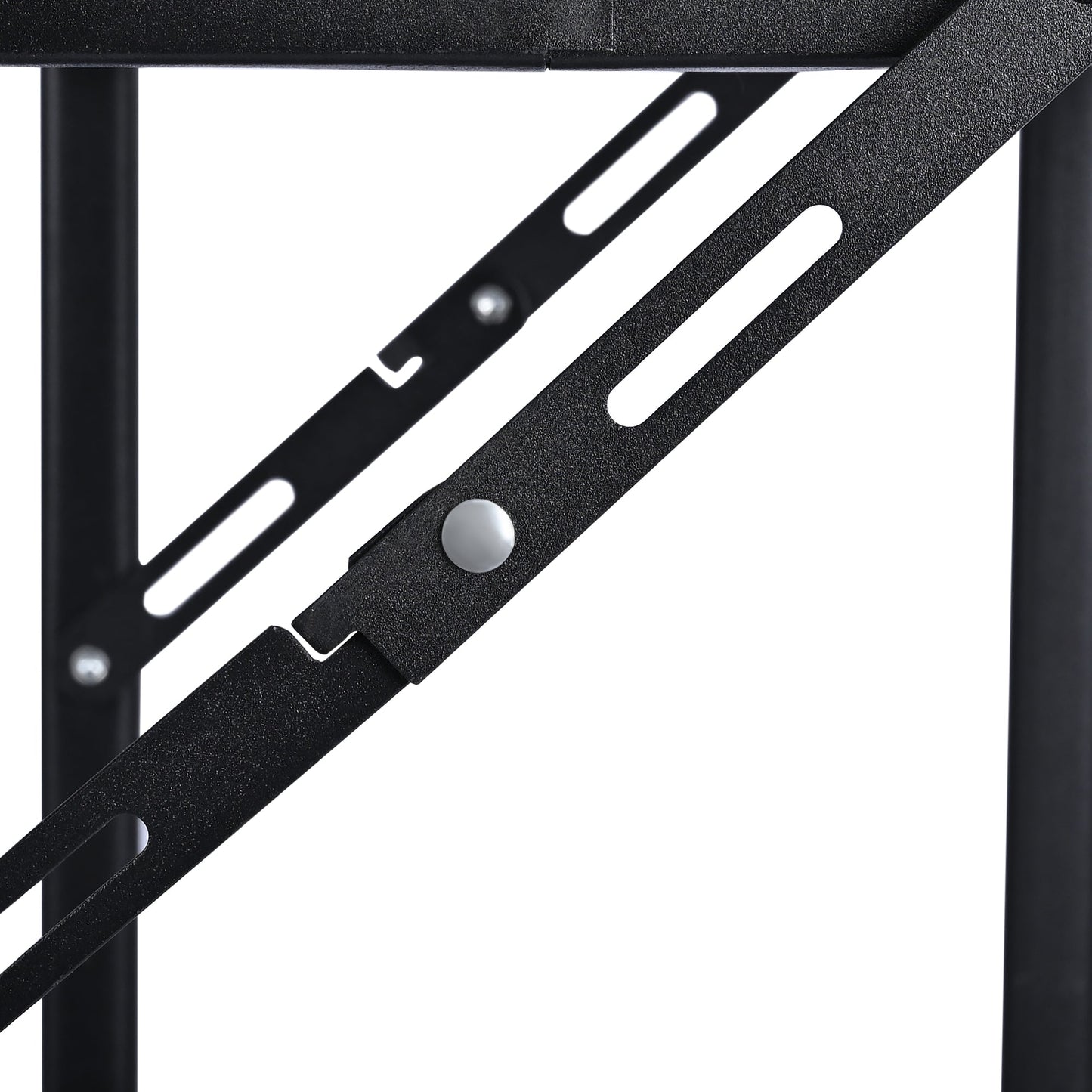 3-Tier Rolling Kitchen Storage Rack – Foldable Black Metal Shelf Organizer | SKU: AMMTR3 - Kitchen Appliances with | Sold by Uncle Wiener's Wholesale