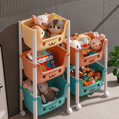 3-Tier Slim Storage Rack Organizer Shelf 12.2" x 8.3" x 27.6" YYSR13 - with | Sold by Uncle Wiener's Wholesale