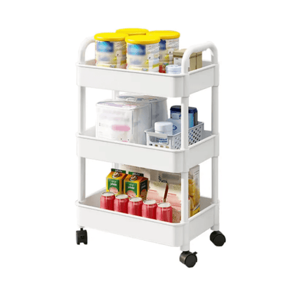 3-Tier Storage Rack Upgraded Slim Organizer Shelf 15" x 11" x 27.6" YYSR12 - with | Sold by Uncle Wiener's Wholesale