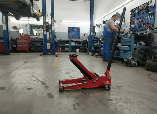 3 - Ton Low Profile Steel Hydraulic Floor Jack | 6600 LB Capacity – Model 6KLPJ - Jack with | Sold by Uncle Wiener's Wholesale