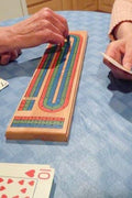 3 - Track Wooden Cribbage Board Game with Cards – Classic Family Game – 1231CB - with | Sold by Uncle Wiener's Wholesale