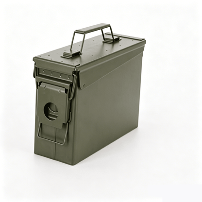 30 Cal & 50 Cal Metal Ammo Can Storage Box Military - Style Waterproof Utility Case for Ammo, Tools, Camping Gear & Emergency Storage - General Equipment with M19A1 30 Cal Ammo Can | Sold by Uncle Wiener's Wholesale