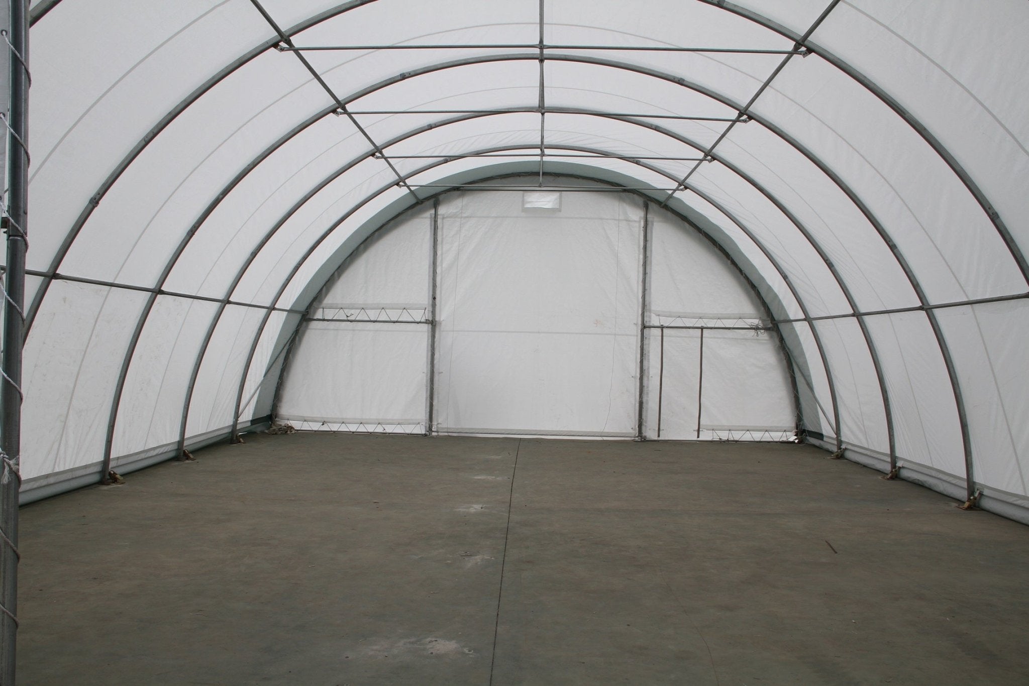 30 Ft Wide Galvanized Steel Storage Shelter – S Model Single Truss Building for Industrial & Farm Use - Farm Equipment with 30X40X15 10.5 OZ PE | Sold by Uncle Wiener's Wholesale