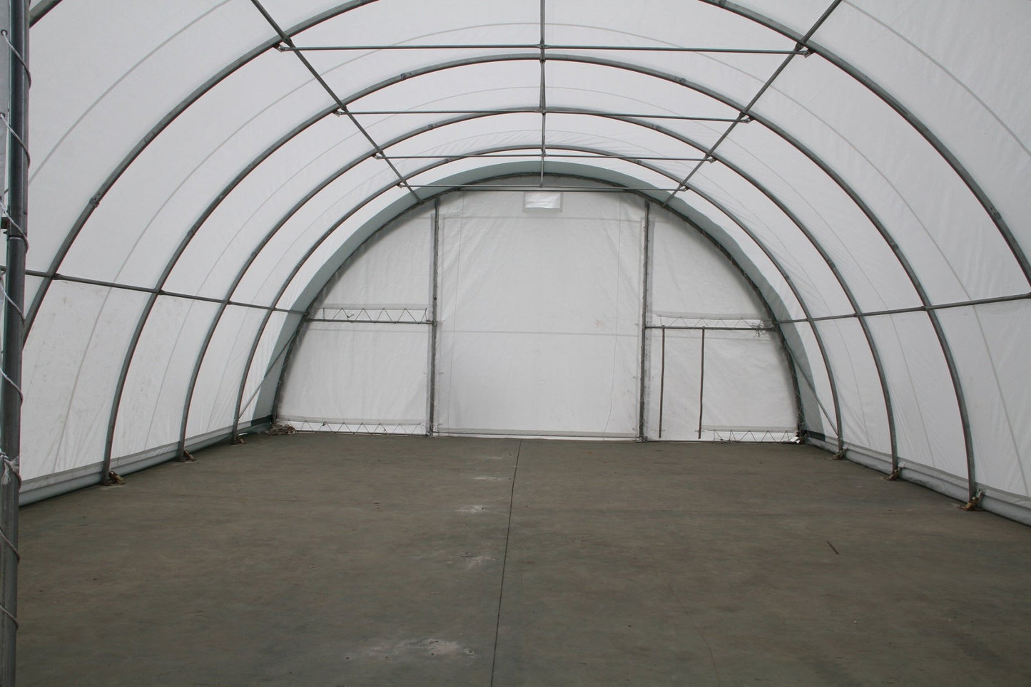 30 Ft Wide Galvanized Steel Storage Shelter – S Model Single Truss Building for Industrial & Farm Use - Farm Equipment with 30X40X15 10.5 OZ PE | Sold by Uncle Wiener's Wholesale